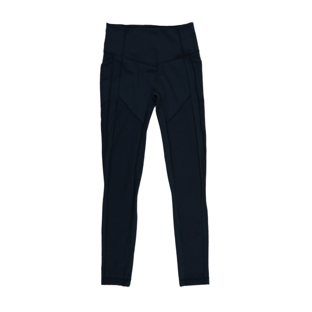 Lululemon Leggings Women's Size 6 Navy Blue High Rise Pockets Ankle